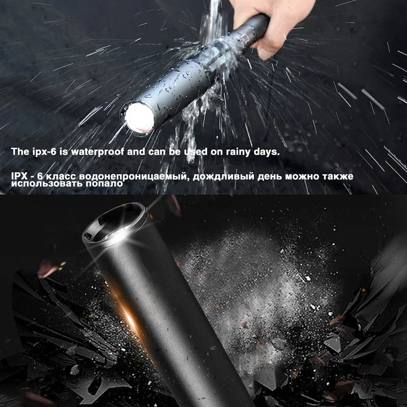 31/36/41/49cm Baseball Bat Led Flashlight 220-380 lumens Super Bright Aluminium Alloy Torch For Emergency Self Defense Outdoor