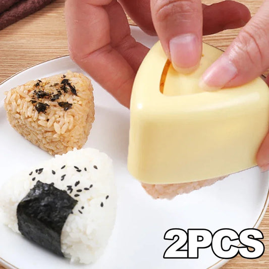 1/2Pcs Triangular Plastic Sushi Mold Onigiri Rice Ball Food Press Maker Japanese Bento Baby Rice Ball Molds Kitchen Accessories