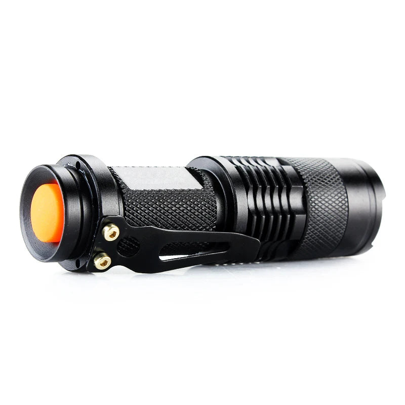 300Lumens 7W Waterproof Lanterna Zoomable Led Flashlight Red Light Torch 3Mode Penlight Portable Led Lights for AA/14500 battery