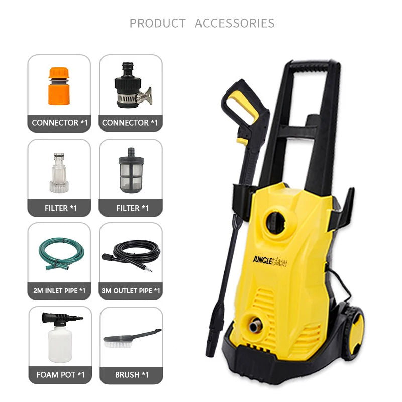 JUNGLEFLASH High Pressure Cleaner Washers Car Washers Garden Washing Cleaning Tools For Karcher Water Gun Garden Watering Gun