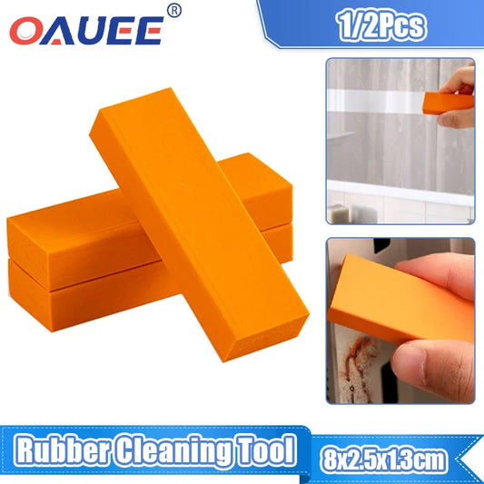 Rubber Limescale Eraser Faucet Rust Remover Scratch Wiper Bathroom Kitchen Washable Cleaning Tool Reusable Home Household Sponge