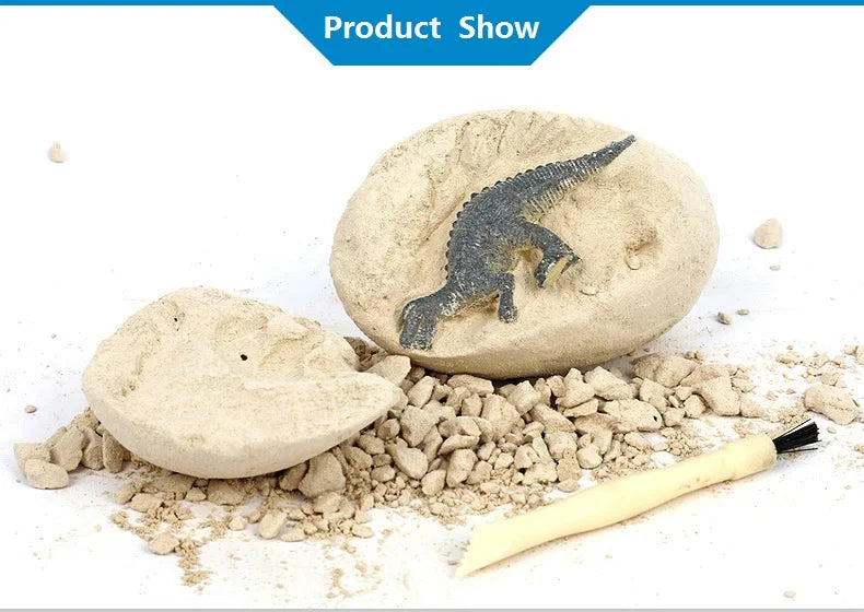 12PCS Archaeological Excavation Dinosaur Egg Fossil Puzzle DIY Dinosaur Egg Multiplayer Party Gift Toy Children's Science Mining