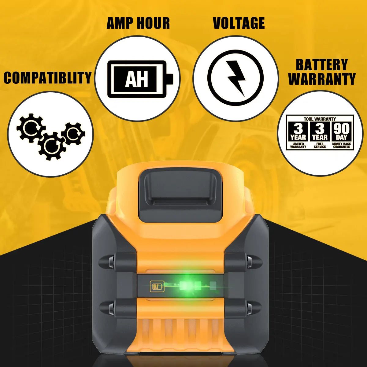 DCB200 For Dewalt 60V DCB606 9000mAh 20V MAX Li-ion Battery DCB609 DCB205 DCB204 DCB206 DCB209 DCB182 Power Tool Battery