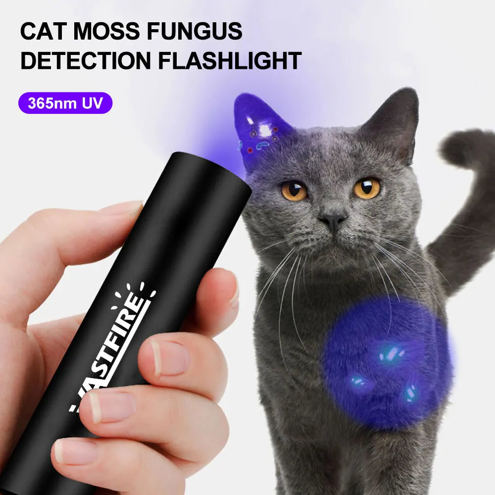 Mini Ultraviolet Handheld Torch 365nm UV Flashlight Purple Torch Jade Money Detector Pet Urine Stains Detector