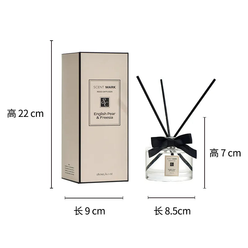 180ml Aromatherapy Essential Oil Rattan Aromatherapy Bedroom Toilet Deodorant Household Decoration Gift Diffuser Air Freshener