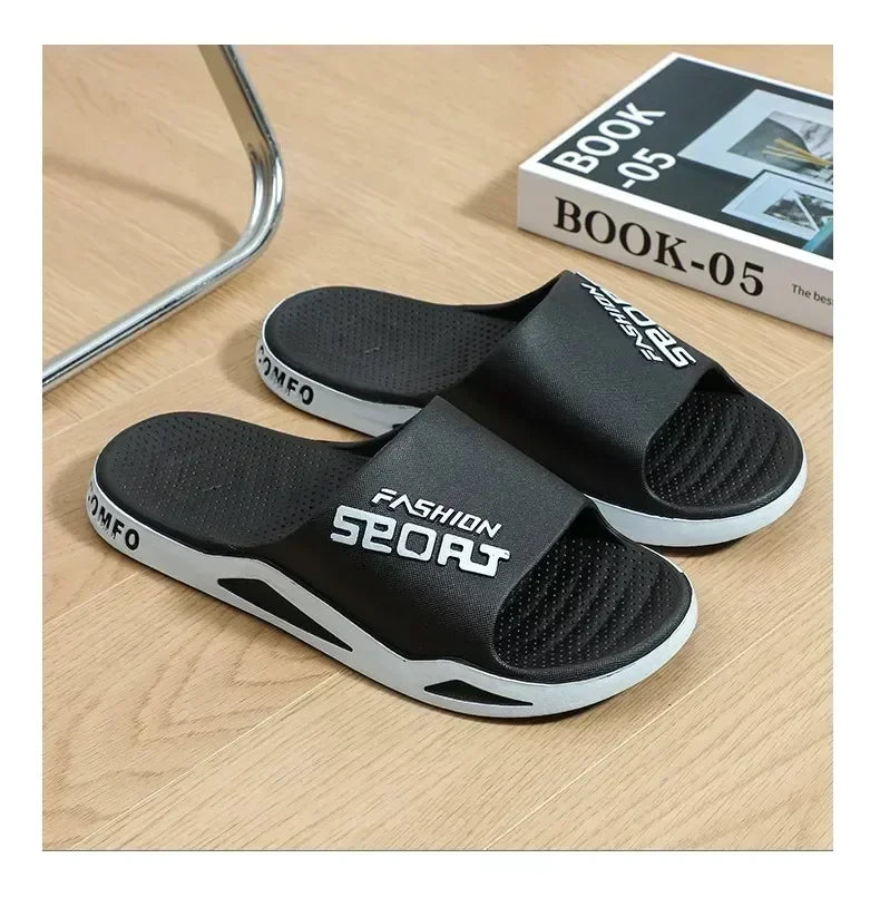 Men's Bathroom Non-slip Summer Fashion Flip-flops Women Couple Shoes Indoor Home Sandals Men's Slippers for Summer Outdoor Wear