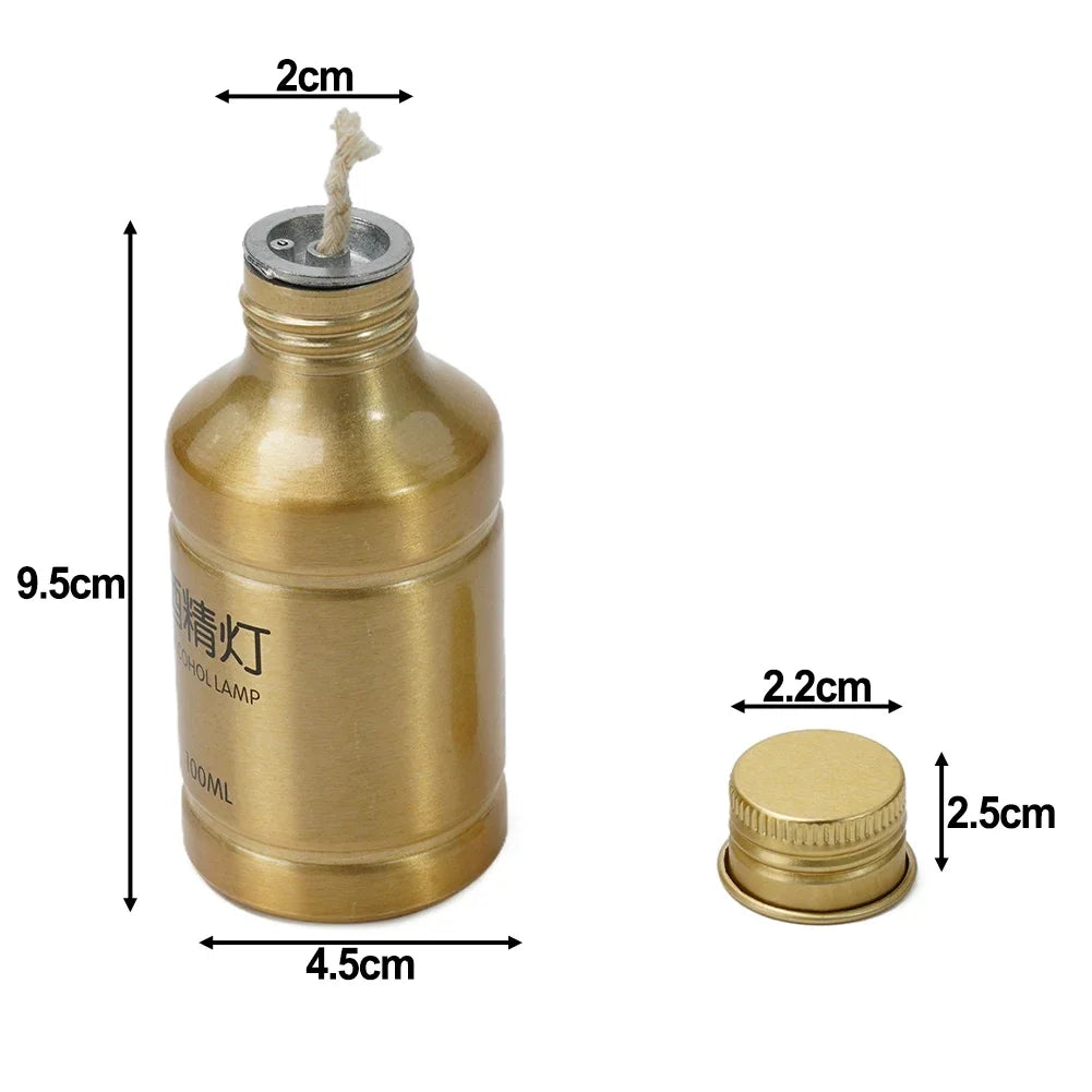 Stoves Alcohol Lamp Survival Camping Aluminum Alloy Burner Lamp Chemistry Lab Tool For Outdoor Hiking Liquid High Quality