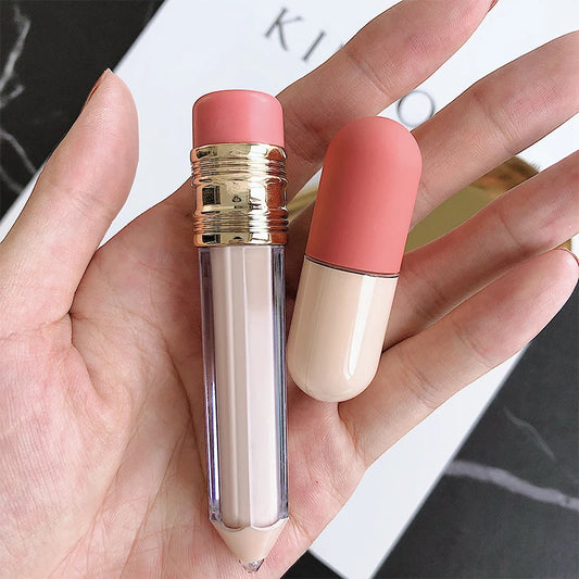 Mini Capsule Liquid Foundation Cosmetics Bottling Travel Portable Skin Care Bottle Pencil Refilable Bottle with Lip Brush Tool