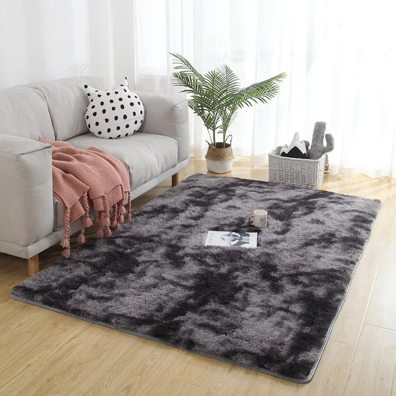 Plush Carpet Thick Bedroom Carpets Anti Slip Soft Rugs Large Rugs For Modern Living Room Long Hair Carpet Living Room Decoration