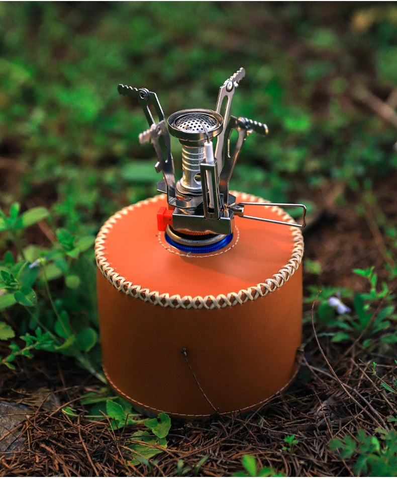 Portable Outdoor Mini Portable Folding Stove Gas Heater Camping Burner Picnic Cooker BBQ Heating Foldable Furance Head