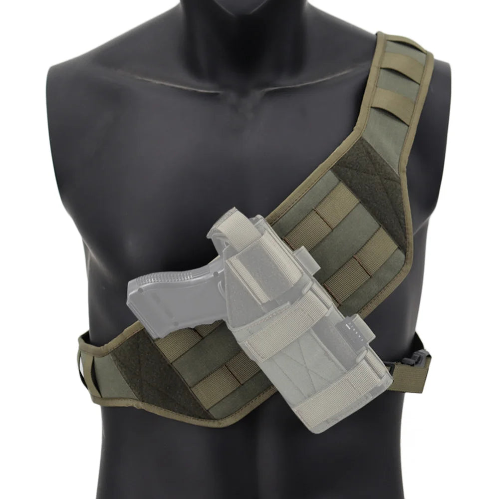 NEW Bandoleer Minimalist Chest Rig Tactical Bandoleer Platform Chest Strap Shoulder Strap Adjustable Nylon Gear Vest