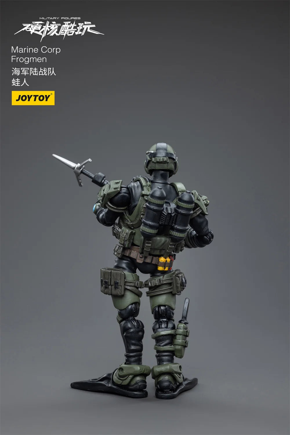 JOYTOY JT4218 1/18 Hard Core Cool Play Series Marine Team Frogman Full Set Model 3.75 inch Action Figure for Fans Gift