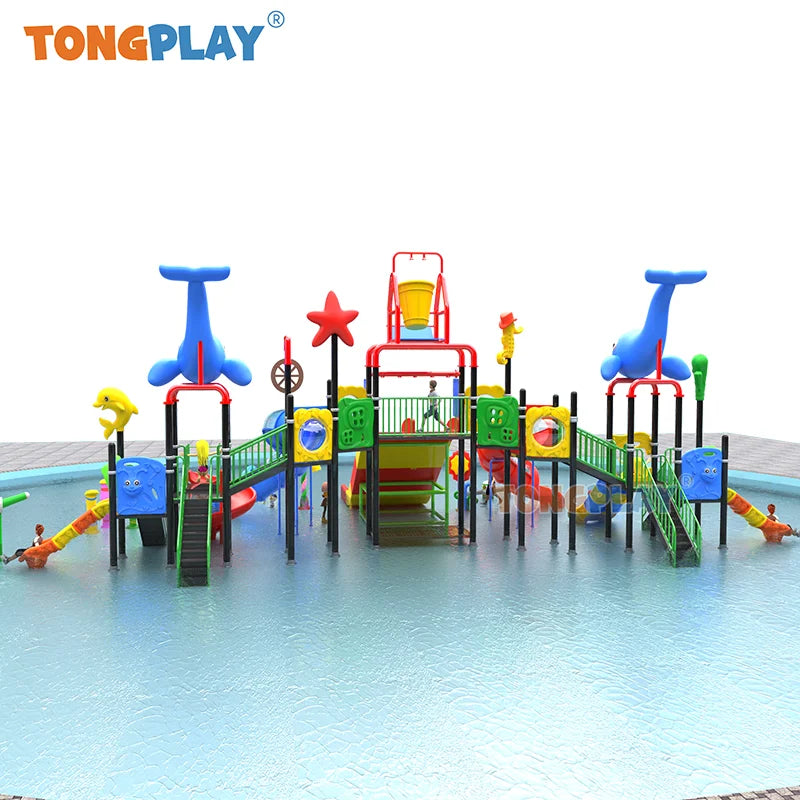 Wholesale Water Parks Plastic Slide Children Water Games Playground Pool Slide for Kids and Adults