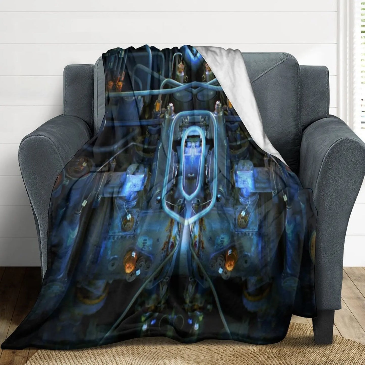 Glow In The Dark (THAT DOES NOT GLOW IN THE DARK) Throw Blanket Furry Furrys Flannel Fabric Blankets