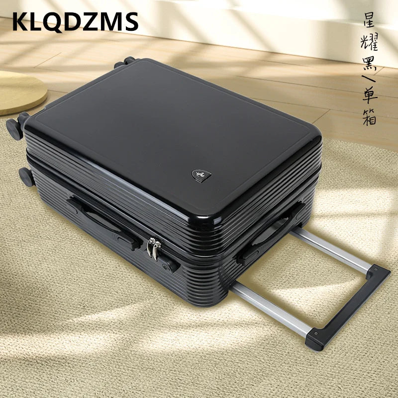 KLQDZMS 20"24"26"28"30 Inch Men's and Women's Suitcase Set with Wheels Rolling Boarding Luggage Girls Carry-on Hand Makeup Bag