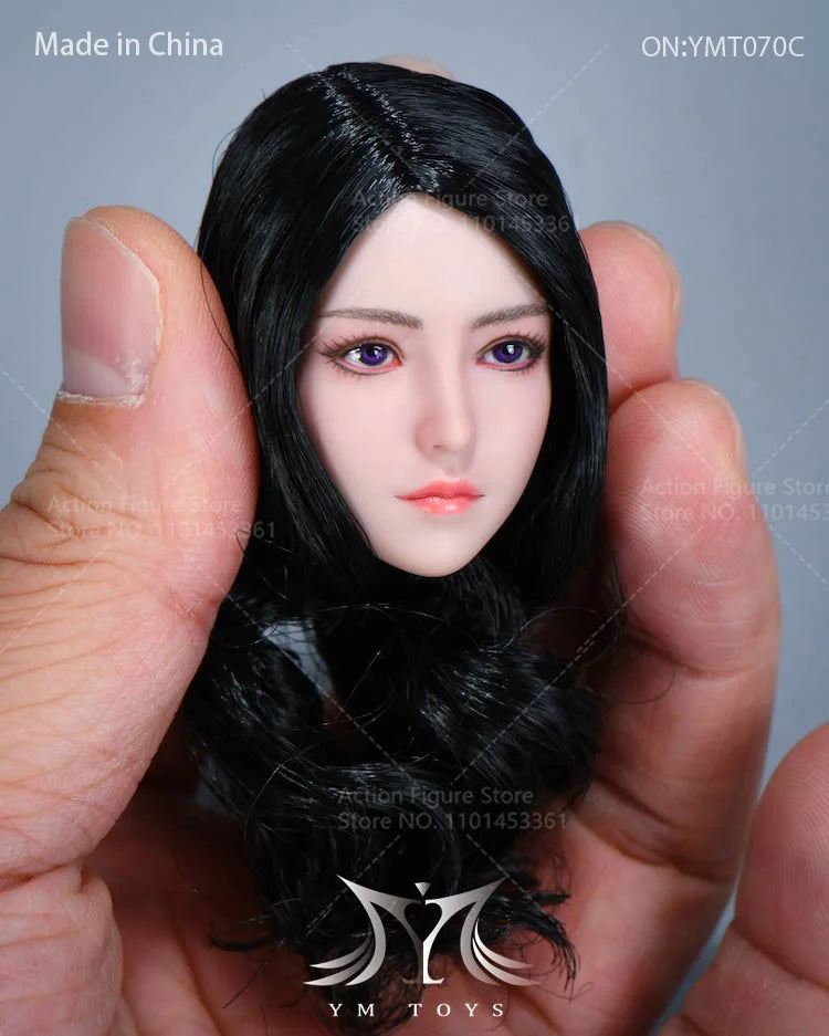 YMTOYS YMT070 1/6 Asian Female Soldier Xiao Cang Delicate Pretty Detail Head Sculpt Cute Loli Carving Model Fit 12" Figure Doll