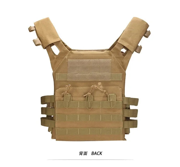 Nylon Tactical Vest Body Armor Hunting Carrier Airsoft Accessories Combat MOLLE Camo Vests