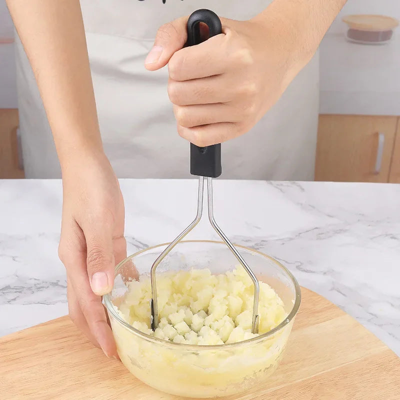 Stainless Steel Potato Masher Ricer Manual Potatoes Crusher Fruit Vegetable Pressure Mud Potato Press Tools Kitchen Gadgets