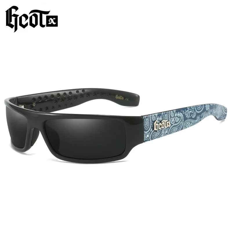 GCOTX Trendy Brand Motorcycle Gangster Style Hip Hop Fashion Polarized Sunglasses women men 2024 High quality trending product