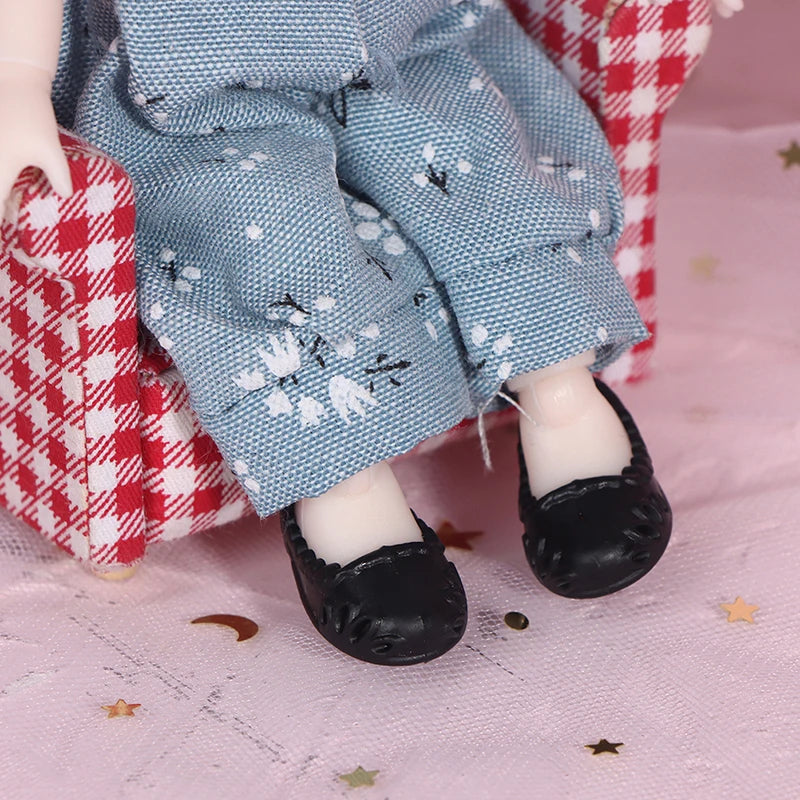 17cm Mini Doll 13 Movable Joint Doll With 3D Big Eyes DIY Toy Doll With Clothes Dress Up 1/12 Fashion Doll Children Girls Gift