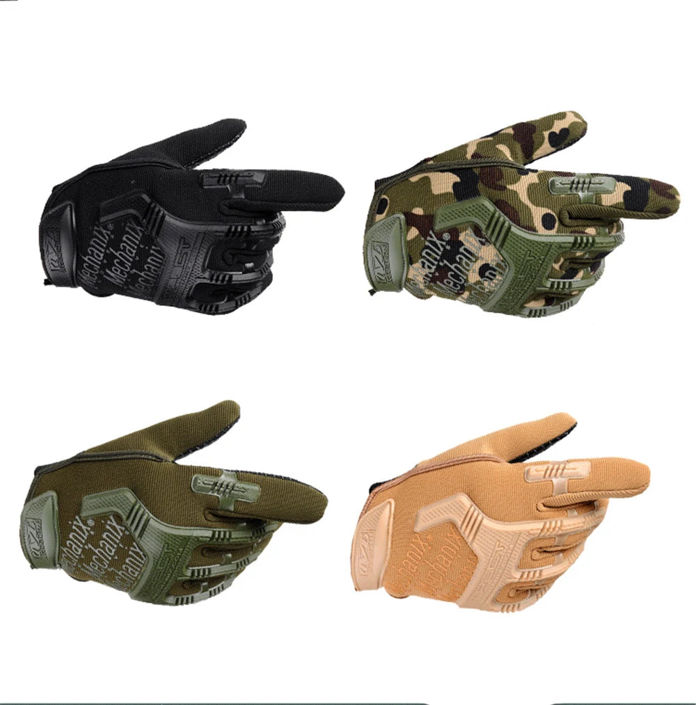 Tactical  Gloves Half Finger Paintball Airsoft Shot Combat Anti-Skid Men Bicycle Full Finger Gloves Protective Gear