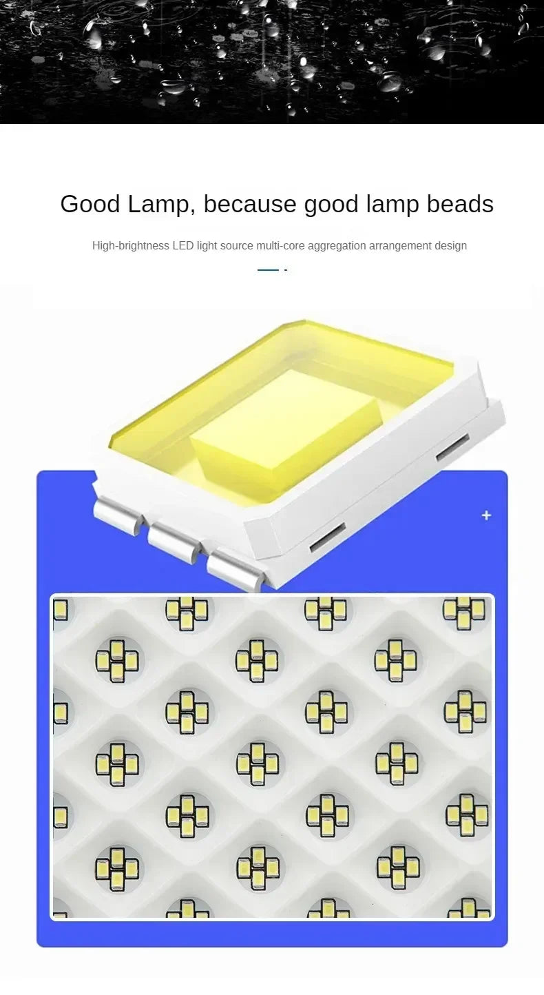 100/200/300W Solar Lamp Outdoor Waterproof Spotlight Led Light Outdoor Lamp with Remote Control Solar Street Lamp Light Control