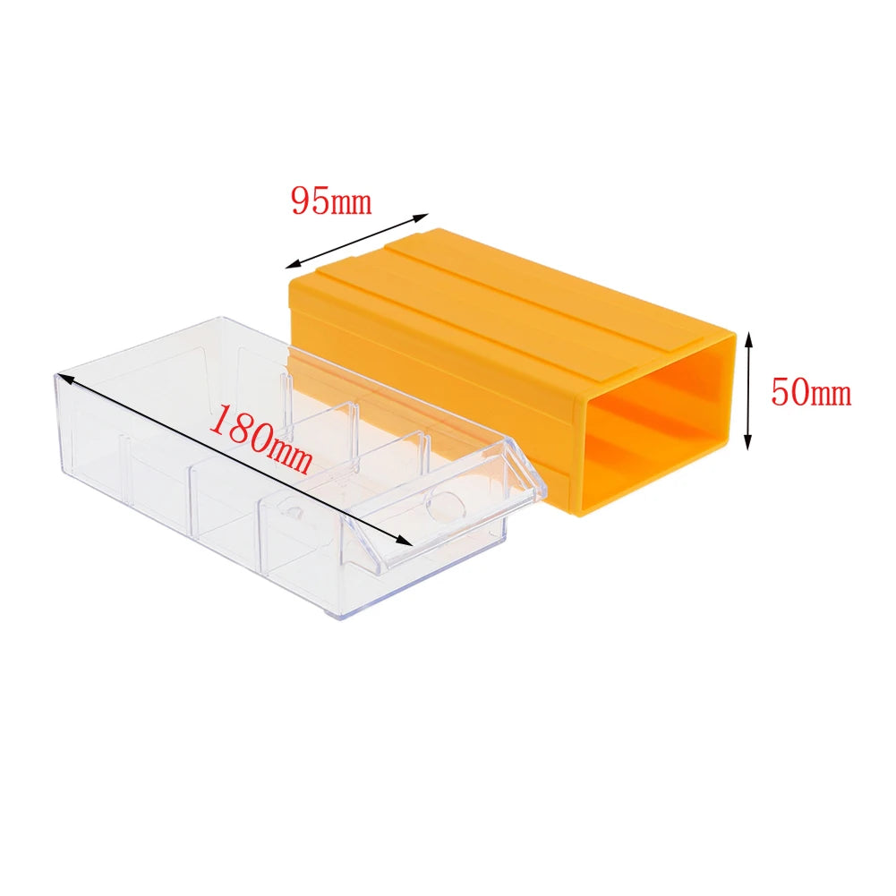 1PC Garage Tool Organizer Stackable Plastic Hardware Parts Storage Boxes Plastic Organizing Boxes Component Screws Toolbox