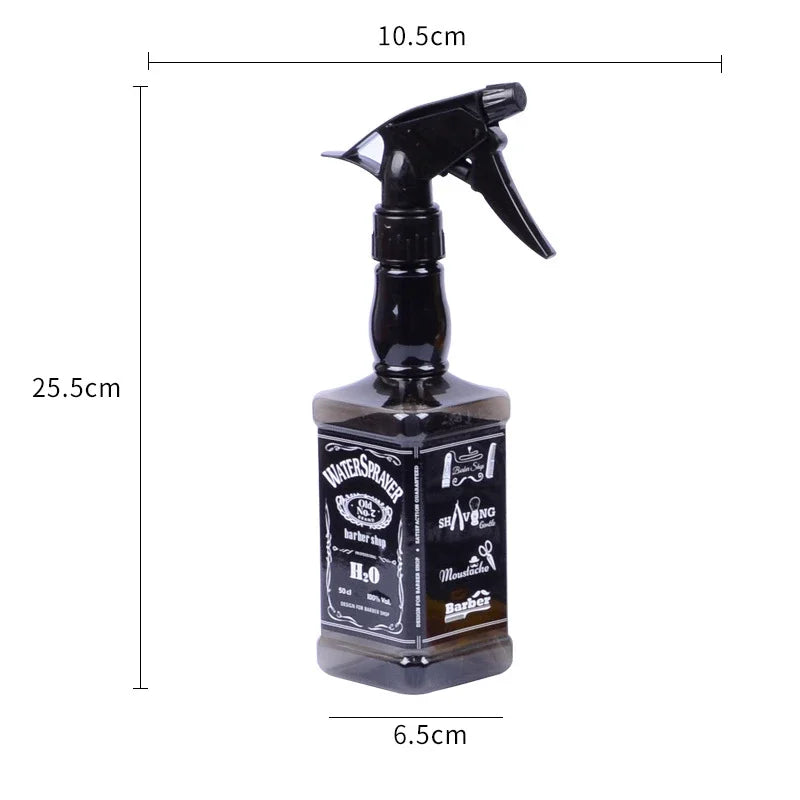 3 Colors 500ml Hairdressing Spray Bottle Retro Whiskey Oil Head Watering Can Water Sprayer Professional Salon Barber Hair Tool