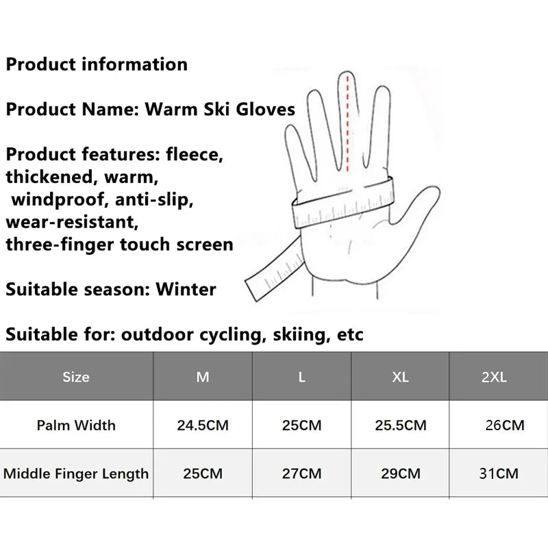 Winter Tactics Outdoors Camouflage Hunting Warm Non-Slip Fishing Gloves Waterproof Touch Screen Ski Camping Cycling Sport Gloves