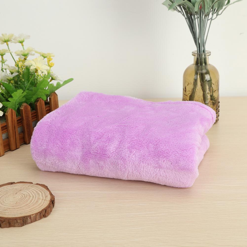 Fluffy Winter Coral Fleece Blankets Plain Bedspreads Thick Warm Soft Throw Blankets Universal Solid-color Sofa Cover Bed Cover