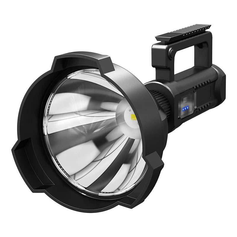 XHP70.2 Super Bright LED Rechargeable  Big Head Searchlight Handheld Work Light Spotlight Floodling 40W Torch Lantern