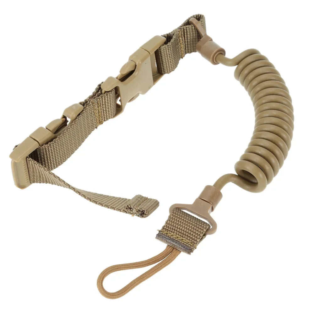 Telescopic Tactical Gun Sling Airsoft Secure Lanyard Spring Pistol Sling Strap Belt Military Hunting Accessories for Camping