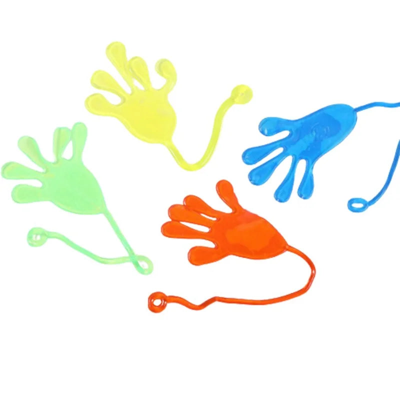 1pc Squishy Toy Slap Hands Palm Toy Elastic Sticky Toy For Kid Gift Party Gags Practical Jokes Elastic Creative Tricky Toys