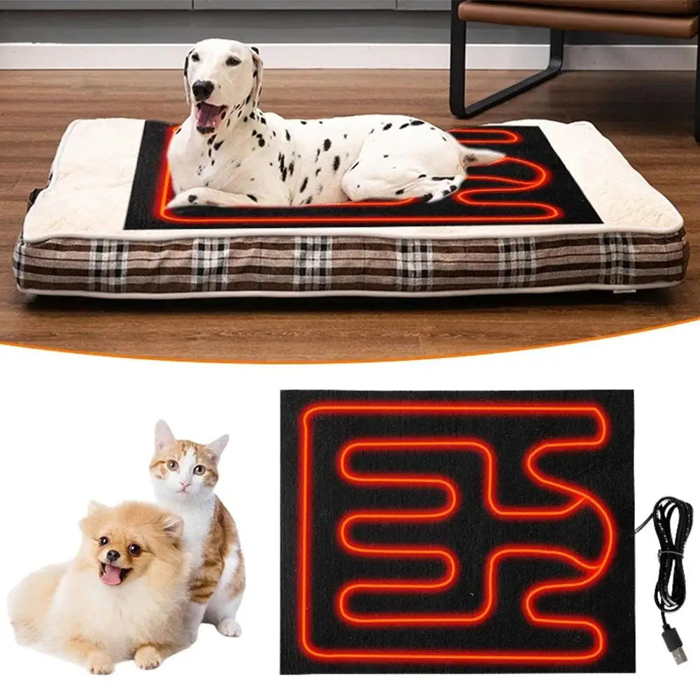 USB Seat Cushion Heater USB Heating Film Warm Folding Heated Sheet Car Seat Mat Cushion Pet Reptile Winter Warm Pads