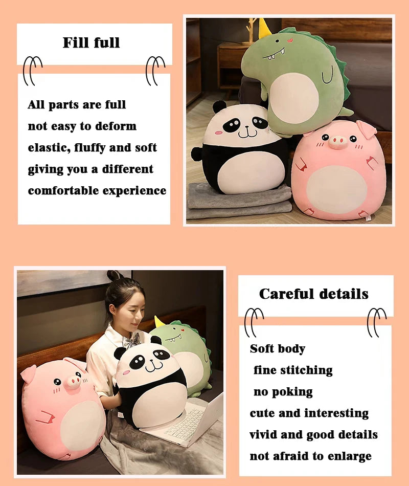 Animal soft pillow plush doll plush toy plush animal soft and comfortable home decoration surprise gift for girls