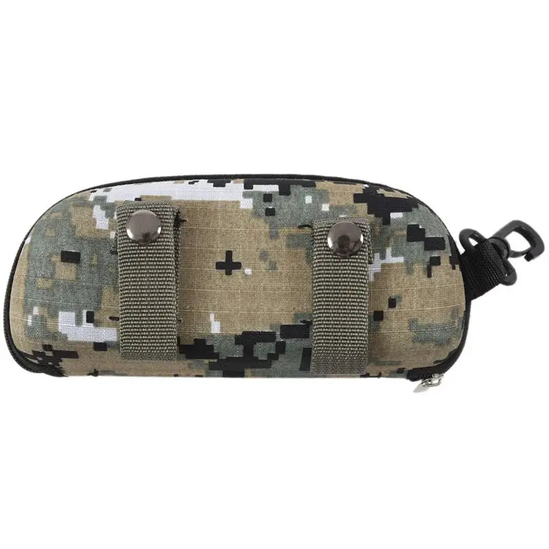 Tactical Camouflage Sunglasses Box Zipper Goggle Box Glasses Storage Case Outdoor Eyewear Accessory Bag Camping Gear