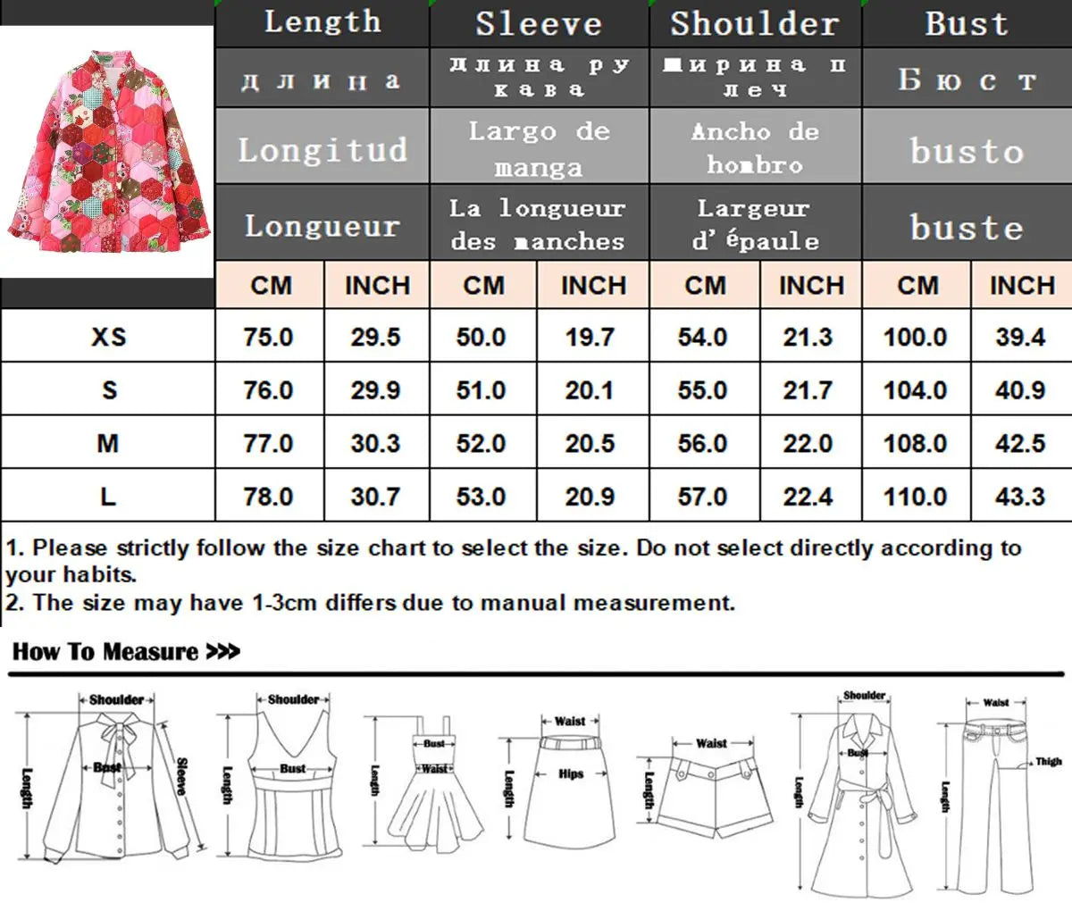 TRAFZA 2023 Winter Women's Vintage Print Cotton Coat Woman Single Breasted Quilted Jacket O-Neck Open Front High Street Outcoat