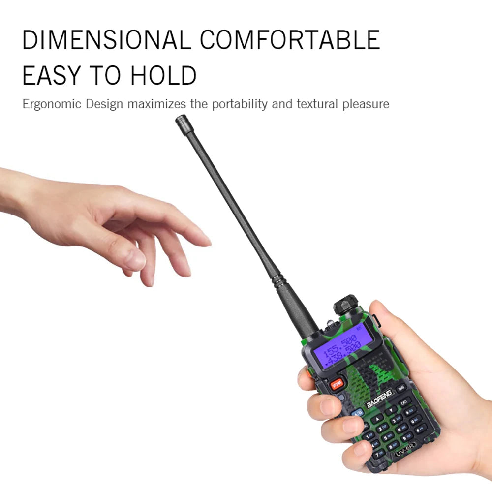 BaoFeng UV 5R Walkie-Talkie Dualband Long Range Two Way Radio For Hunting Portable FM cb Radio Stations Transceiver Wireless Set