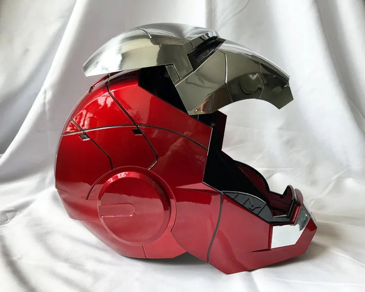 Marvel MK5 Helmet Cosplay Iron Man Electric Multi-piece Opening And Closing Voice Control Eyes Model Toy For Children Adult Gift