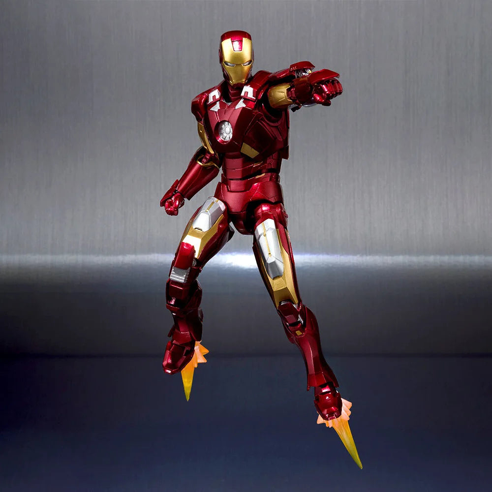 Hot Toys Iron Man MK7 MK20 Nano Armor Avengers League Sculpture Edition Handicraft Model for Adult and Child Toys