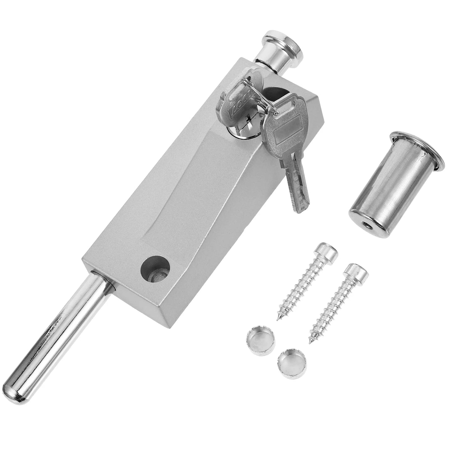 Automatic Door Bolt Latch Home Window Gate Security Pull Ring Spring Bounce Door Bolt Lock Zinc Alloy Safty Gate Latch