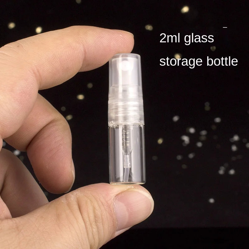 5pcs/pack 2ML/3ML/5ML/10ML Wholesale Transparent Mini Portable Perfume Separate Bottling Trial Filling Sample Empty Bottle Spray