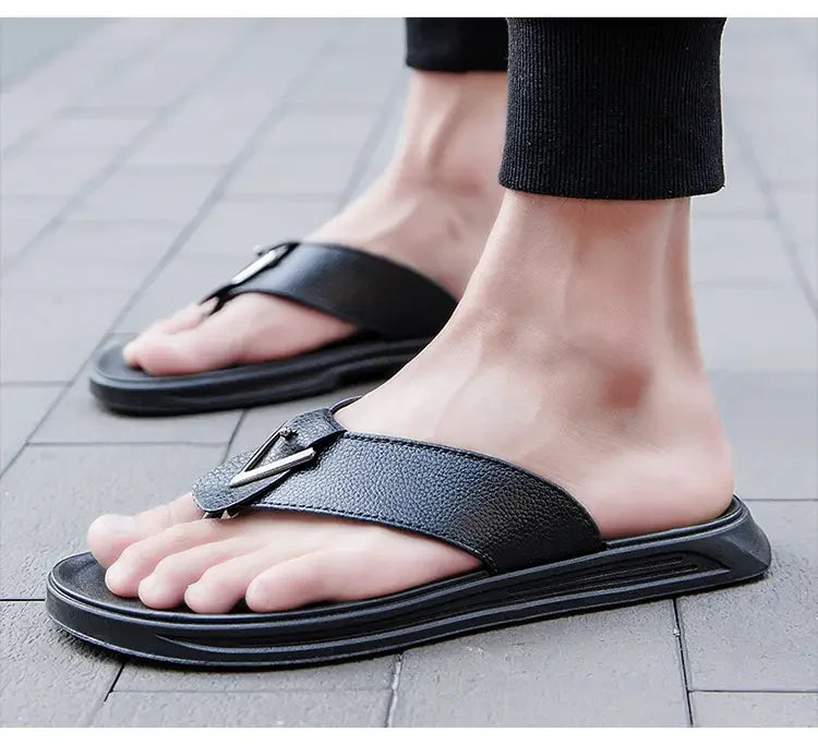 39-44Men's Flip-flops Outdoor Slippers Casual Beach Shoes Summer Slippers Men Luxury Sandals Fashion Shoes for Boy Free Shipping