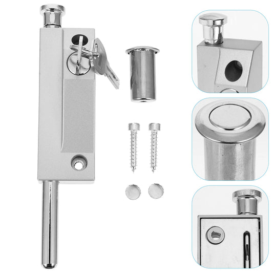 Automatic Door Bolt Latch Home Window Gate Security Pull Ring Spring Bounce Door Bolt Lock Zinc Alloy Safty Gate Latch