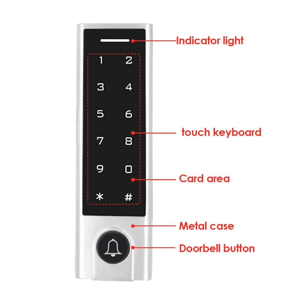 H3 / HF3 Tuya 2.4G Wifi Fingerprint Keypad 125Khz RFID Access Controller Waterproof Remote Control Anywhere Door Access Opener