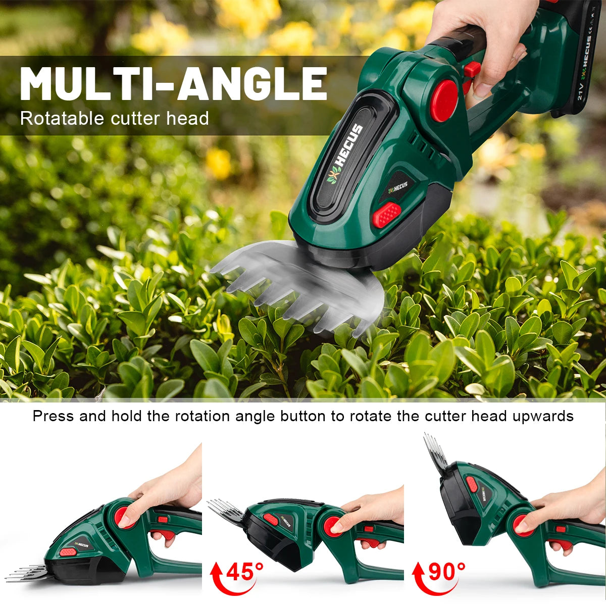 2 IN 1 Cordless Electric Hedge Trimmer Lawn Mower Household Shrub Weeding Pruning Mower Garden Tools for Makita 18V Battery