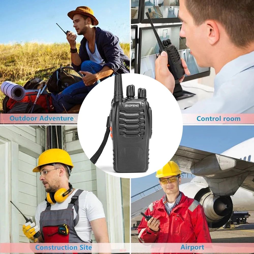 2Pcs  4PCS  6PCS  Baofeng BF-888S walkie talkie 888s UHF 400-470MHz Channel Portable two way radio 16 communication channels