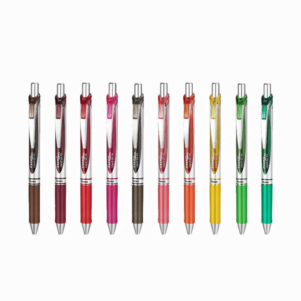 1pcs Pentel EnerGel RTX True Colors Gel Pen 0.5mm Quick Drying Gel Smooth Writing Japan Stationary Office Accessories Bln75 77