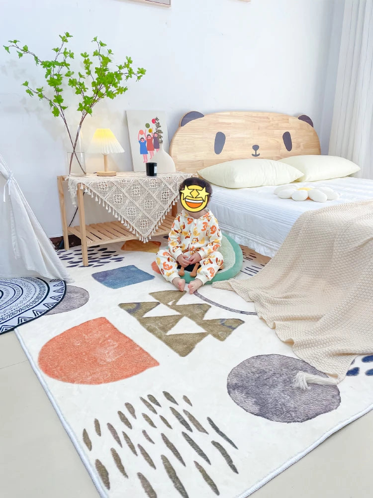 Carpet for Living Room Cartoon Large Area Children's Bedroom Cloakroom Plush Mat Home Decoration IG Coffee Tables Rug ковер 러그