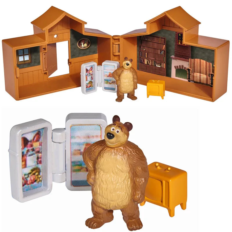 New Martha and The Bear - Mini House Collection Children's House Furniture and Family Toy Set